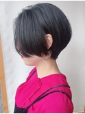 【morio原宿】黒髪ハンサムショート耳かけ