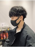 大人のゆとりマッシュパーマ