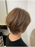 綺麗めハイライトショート