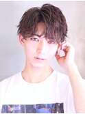 ツーブロックマッシュ流行束感爽やか無造作コンマバング