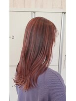 ヘアメイク アリエス 岩切店(HAIR MAKE aries)&nbsp;ピンクバレイヤージュ ［仙台 デザインカラー ケアブリーチ ］