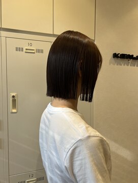 ステラバイケンジ(STELLA by KENJE) 大人綺麗ボブ/藤沢/髪質改善縮毛矯正/ショート/脱白髪染め透明感