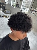 くるくるプードルパーマ