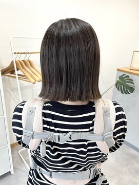 リエート(lieto) 切りっぱなしボブ×オリーブグレー