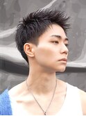 刈り上げツーブロックアップバング