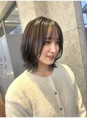 レイヤーボブ×ストレートパーマ