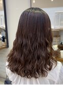 カール感しっかりめ!!コテ巻き風パーマ