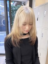 フラム 渋谷(flamme)&nbsp;◯ブロンド×レイヤー×裾カラー