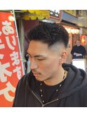 スキンフェードアイロンパーマ