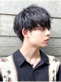黒髪マッシュナチュラルマッシュメンズヘア韓国ツーブロック