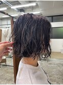ボブパーマニュアンスパーマスパイラルパーマ無造作ヘア