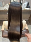 大人キレイ美シルエット透明感カラーアッシュブラウン×髪質改善