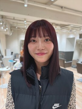 カナージュ(Canage) 暗めカラーワインレッドカラー/11.13