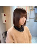 ぱつっとまとまるボブ
