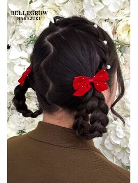 ベルグロー 原宿(BELLEGROW) 三つ編みツインヘア