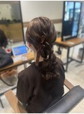 編みおろし×ヘアアレンジ×２つ編みおろし【南林間】