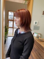 プールト ジュール モナミ(pourtoujours monami) ブリーチなしオレンジ×レイヤー