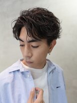 バイフィフス 原宿/表参道(by fifth) シャドウパーマルーズパーマセンターパートツーブロック刈り上げ
