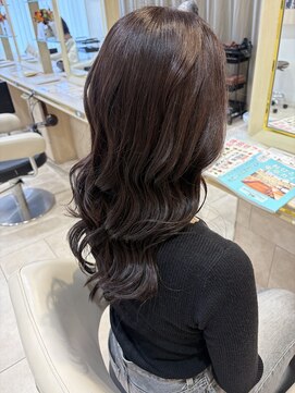 アッシュ 仙川店(Ash) 30代40代50代秋カラー色持ちボルドーブラウンレイヤーカット