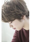 【miel hair新宿】ショコラベージュ　スポンテニアスショート