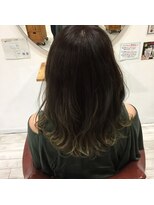 ビードロ 吉祥寺店(vi dro)&nbsp;【お客様スタイル】オリーブグレージュ×グラデーション