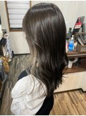 20代30代ポイントブリーチインナーカラーゆるふわツヤ髪ロング
