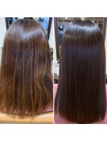 ブローテ ヘアアンドメイク(brote hair&make) 縮毛矯正+髪質改善(カラー同時施術+6000円)【brote山根】