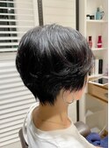 ダークカラーショートボブ