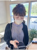 編み込み～ハーフアップ～