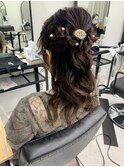 エレガントな編み込みヘアアレンジ　美由紀#八王子