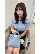 フィル 横浜(fil)&nbsp;カシスパープル_前髪マチルダボブピンクベージュ