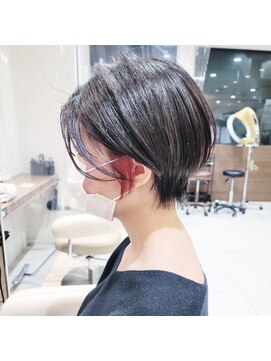 アッシュ 清瀬店(Ash) ハンサムショート×イヤリングカラー