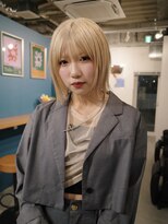 ヨー(Yoh-)&nbsp;【ミニボブ/阿部達哉】外ハネ/ブリーチ/ハイトーン