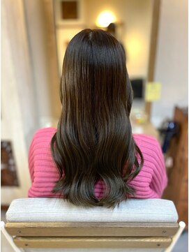 ヘアリゾート粋 ウナム 新宿東口店(enam) ゆるふわカール/セミロング/透明感カラー/ナチュラルブラウン