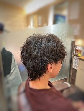 銀座マツナガ 神田店 マッシュウルフツイスパ緩めパーマ