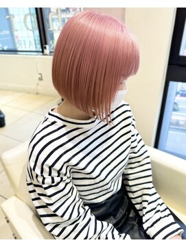 ユーフォリア 新宿店(Euphoria) 10代20代★大人かわいいダブルカラーブリーチベビーピンク