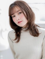 モッズヘア 上尾西口店(mod's hair) 大人かわいい流し前髪小顔ひし形セミロングa上尾!