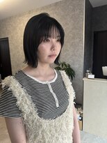 スレイ(SLAY)&nbsp;肩上ボブ×シースルダークグレー