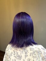 ココカラヘアー ニコ(cococara hair nico)&nbsp;ハイトーン/ブリーチ/パープル/ダブルカラー/透明感/韓国風