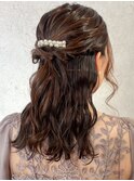 アレンジ　艶髪　髪質改善　ヘアセット　編みおろし　顔まわり