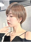 30代40代大人女性/前髪ありショートボブ/ショートヘア/髪質改善