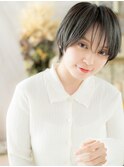 カーキグレージュ小顔束感マッシュショートa川口20代30代40代