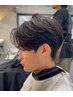 SIGNメンズカット＋ダウンパーマ / ￥9900 【ウルフカット/センターパート/】
