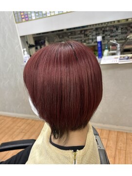 美容室 アズール(A ZOOR) 赤系ツートンカラー