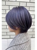 ディープラベンダー＊ショートボブ
