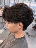 奈良men'smen'sツイストフェザーパーマフェザーショート