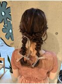 夏でも崩れないツインテールヘアセット