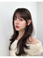 アマトウキョウ アユンチェ(AMA TOKYO×AYUNCHE) 前髪顔まわり韓国ヘアレイヤーカットサイドバンク2wayバンク韓国