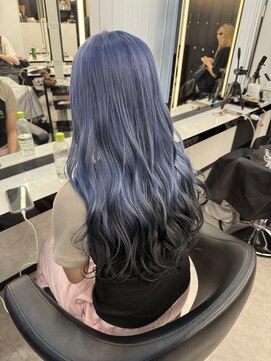 ジンクス(ZYNX) ブルー×ブラック　グラデーション