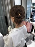 【お呼ばれヘアセット】大人上品×抜け感アップスタイル(藤岡)